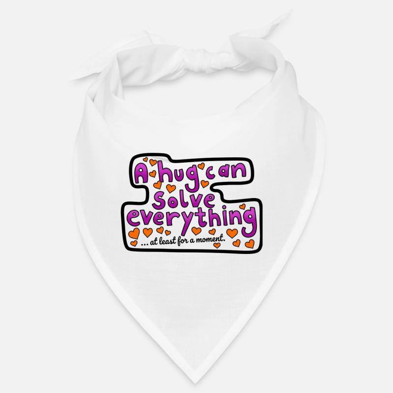 A hug can help - Bandana - white
