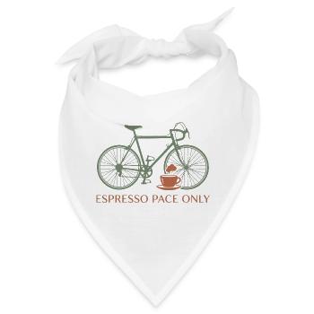 Espresso Pace Fahrrad-Tee - Bandana - Weiß - Vorne