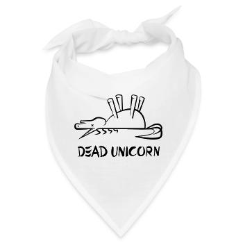 Dead Unicorn - Bandana - Weiß - Vorne
