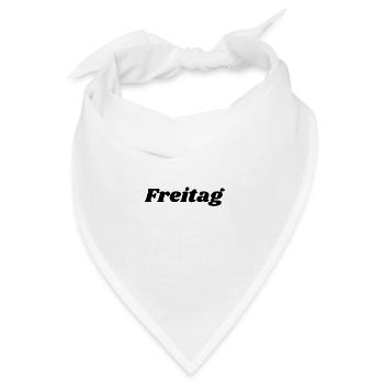Freitag Schriftzug - Bandana - Weiß - Vorne