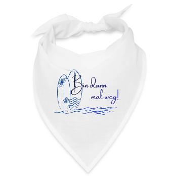 Urlaubsmodus - Surfing - Bandana - Weiß - Vorne