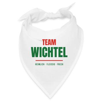 Team Wichtel Weihnachten Wichteln Familie Gruppe - Bandana - Weiß - Vorne