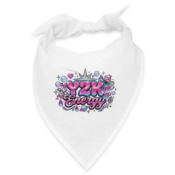 Y2K Energy 2000er-Grafik - Bandana - Weiß - Vorne
