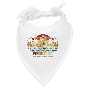 Schwangerschaftshumor: Werdende Mutter Dinosaurier - Bandana - Weiß - Vorne
