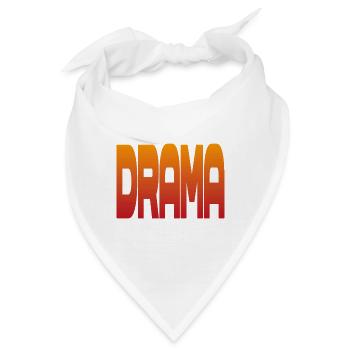 Drama Gradient Schrift - Bandana - Weiß - Vorne