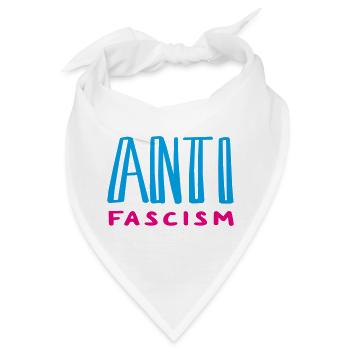 Antifascism  - Bandana - Weiß - Vorne