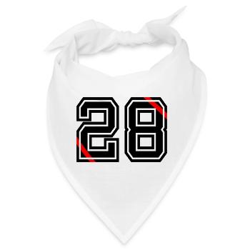 28- - Bandana - Weiß - Vorne