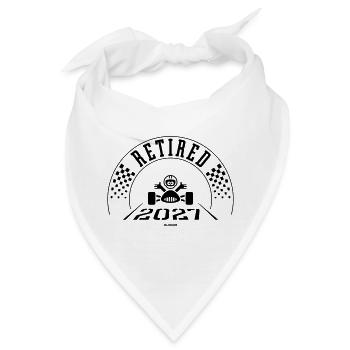 Im Ruhestand 2027 (Ruhestand / Ruhestand / Schwarz) - Bandana - Weiß - Vorne