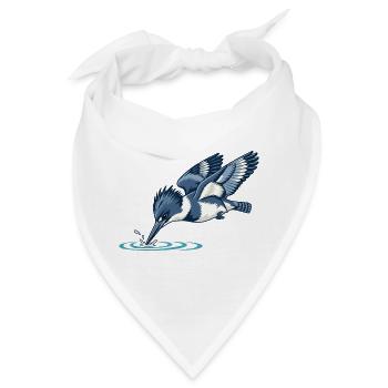 Gürtel-Eisvögeltauchen - Bandana - Weiß - Vorne