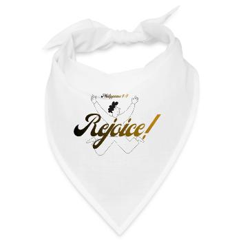 Freue dich immer im Herrn - Bandana - Weiß - Vorne