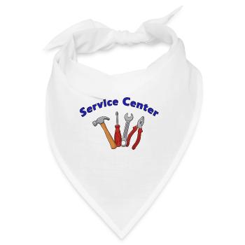 Service Center - Bandana - Weiß - Vorne