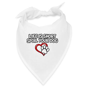 Hundeliebhaber Haustiereltern Hundemama Papa Fell Mama Kunst - Bandana - Weiß - Vorne