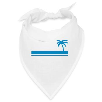 Sommerpalme - Bandana - Weiß - Vorne