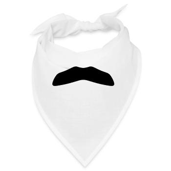 Moustache 3 - Bandana - Weiß - Vorne