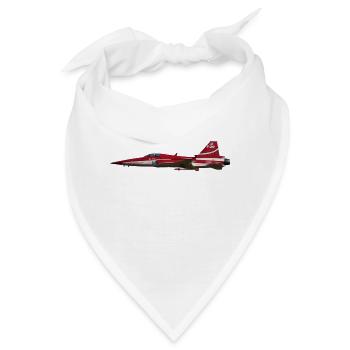 Kampfjet - Bandana - Weiß - Vorne