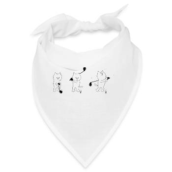 golf golfer golfen spielen player ball sports21 - Bandana - Weiß - Vorne