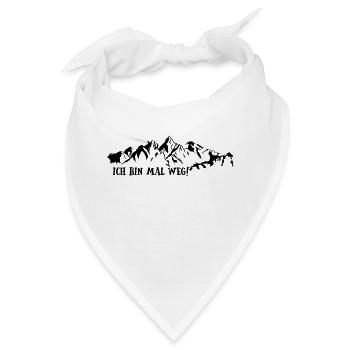 ich bin mal weg - Bandana - Weiß - Vorne