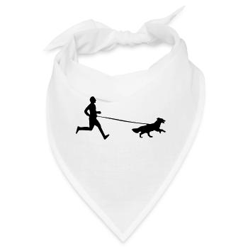 canicross men - Bandana - Weiß - Vorne