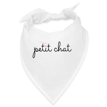 "Petit chat" – Die kleine Katze - Bandana - Weiß - Vorne