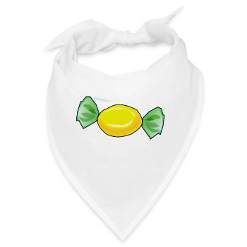 schokolade suessigkeiten candy chocolate26 - Bandana - Weiß - Vorne