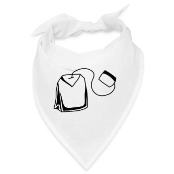 teebeutel - Bandana - Weiß - Vorne