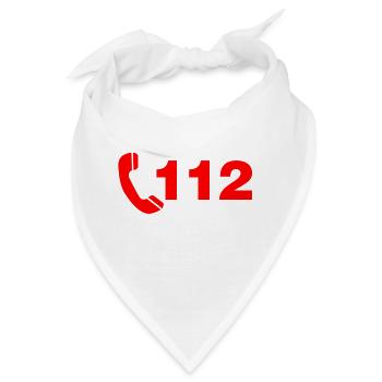 Feuer 112 - Bandana - Weiß - Vorne