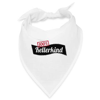 Kellerkind 100% Informatik Student Geschenk - Bandana - Weiß - Vorne