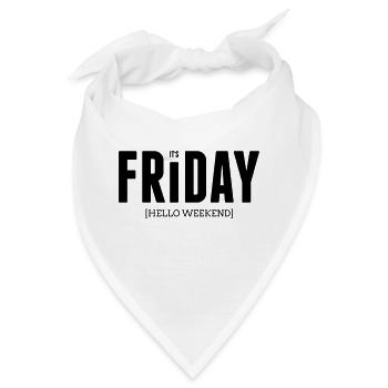 Its friday - Bandana - Weiß - Vorne