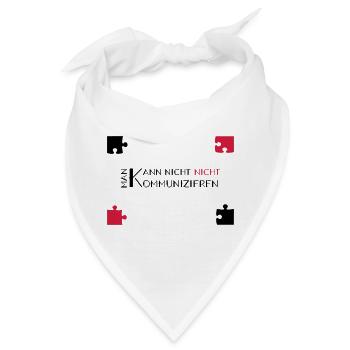 communication watzlawick - Bandana - Weiß - Vorne