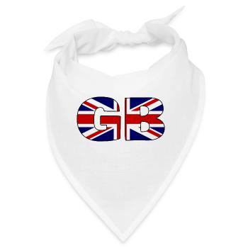 Great Britain Flag - Bandana - Weiß - Vorne