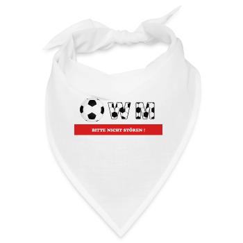 WM Bitte nicht stören! - Bandana - Weiß - Vorne