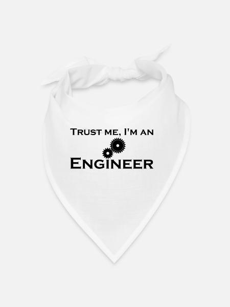 trust me i'm an engineer - Bandana - white