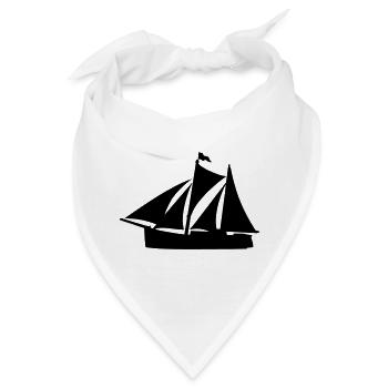 Zweimaster - Bandana - Weiß - Vorne