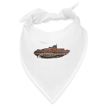 U-Boot alt und rostig - Bandana - Weiß - Vorne