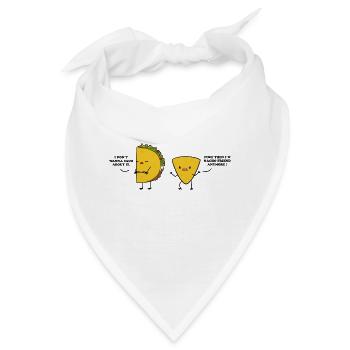Taco Wortspiel - Bandana - Weiß - Vorne