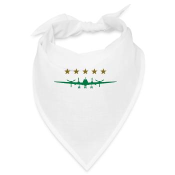 Propeller-Flugzeug - Bandana - Weiß - Vorne