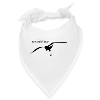 Willkommen in Norden - Bandana - Weiß - Vorne