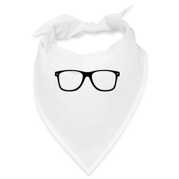 Brille - Bandana - Weiß - Vorne