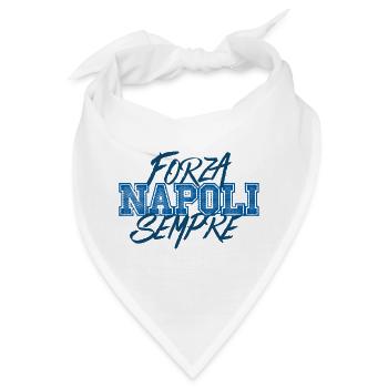 Forza Napoli Sempre - Bandana - Weiß - Vorne