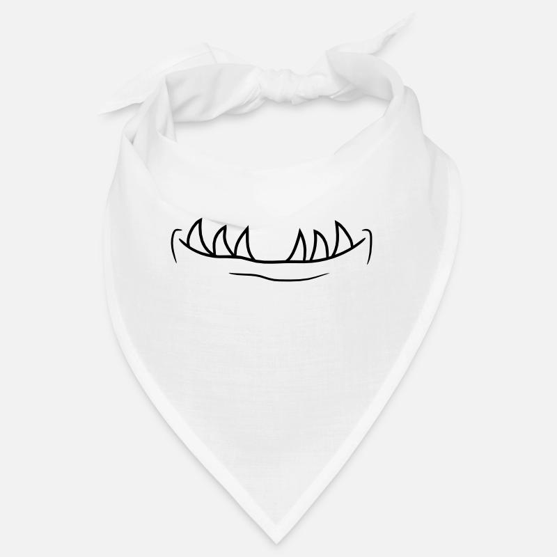 mouth teeth face head face small monster horror Bandana