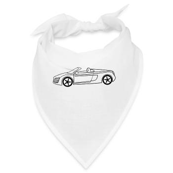 Luxus Cabrio Tribal - Bandana - Weiß - Vorne
