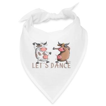 Let's Dance - Lass uns tanzen - Bandana - Weiß - Vorne