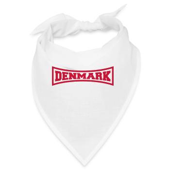 Denmark Danmark Logo - Bandana - Weiß - Vorne