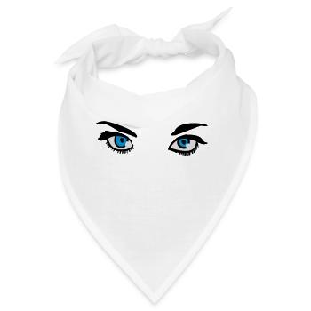 Auge - Bandana - Weiß - Vorne