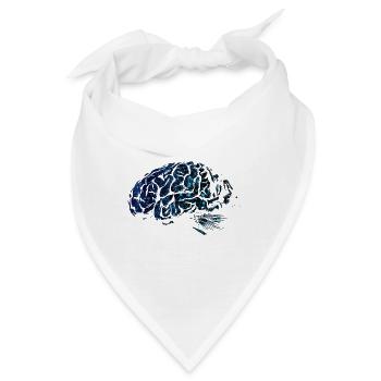 Gehirn - Bandana - Weiß - Vorne