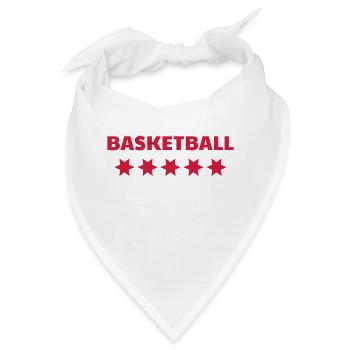 Basketball - Basket ball - Basket-ball - Baskette - Bandana - Weiß - Vorne