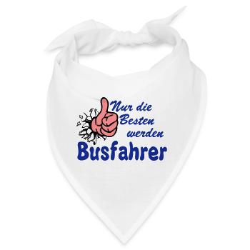 Busfahrer Bus Omnibus nur die besten (25) - Bandana - Weiß - Vorne