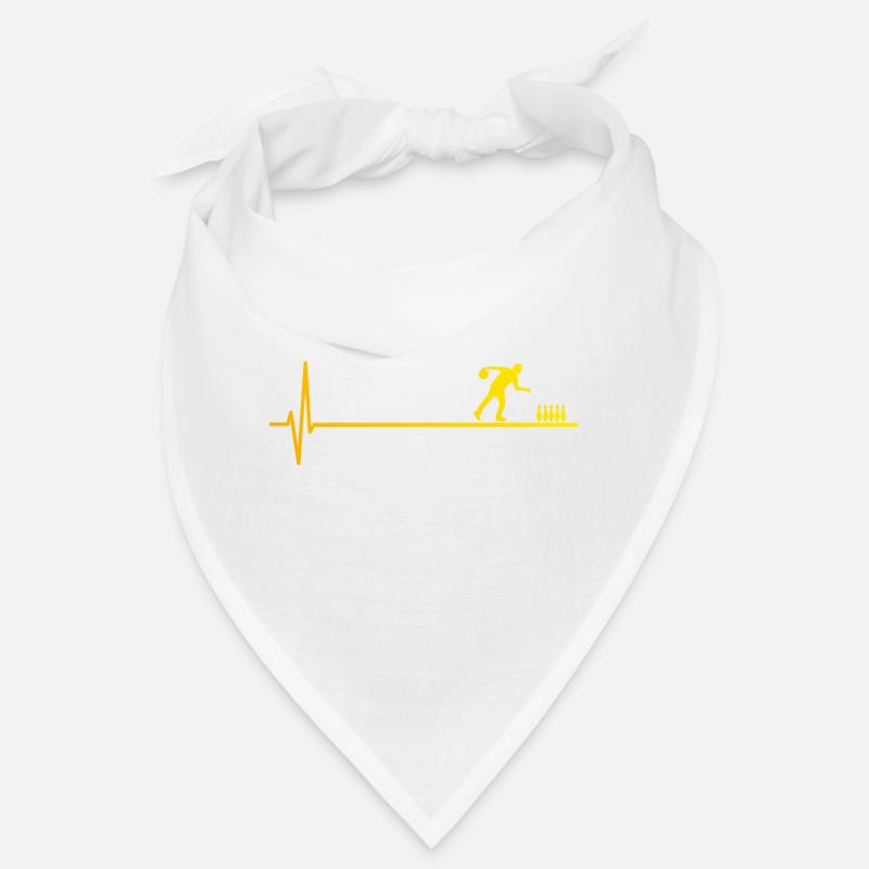 Bowling Evolution Kegeln Herzschlag - Bandana - Weiß