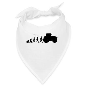 Evolution Traktor Traktor Traktor - Bandana - Weiß - Vorne