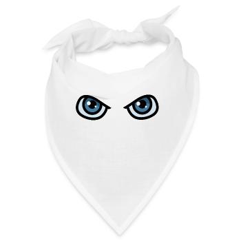 Augen - Bandana - Weiß - Vorne